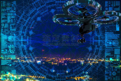 无人机,散焦,新加坡,交通,技术,现代,建筑,拍摄场景,互联网,安全的