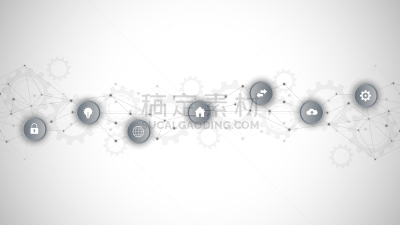 技术,信息图表,概念,全球通讯,背景,计算机图标,抽象,平坦的,网线插头