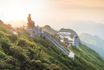 越南,地形,神,山,宝塔,阴阳符,儿子,萨帕