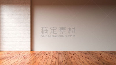 空的,公寓,三维图形,绘画插图,硬木地板