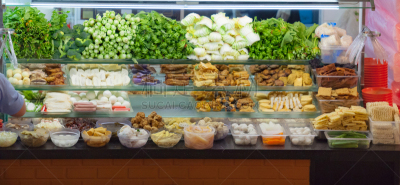 客家族,鱼类,蘑菇,胶水,鱼浆,蔬菜,多样,食品,豆腐,混合