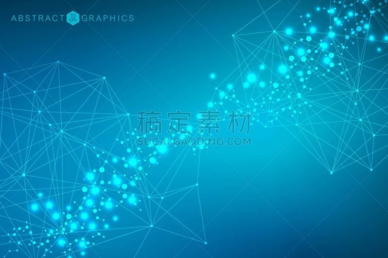 技术,矢量,健康保健,几何形状,全球通讯,分子,背景,绘画插图,科学,抽象