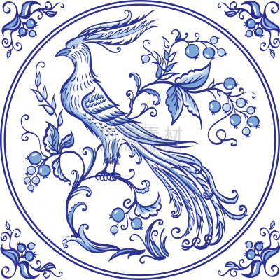 边框,童话故事,浆果,鸟类