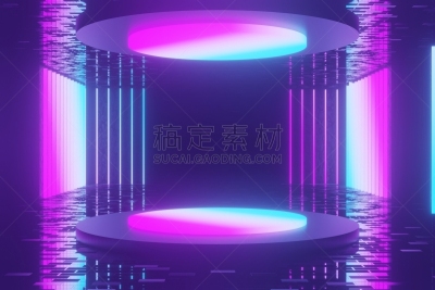 太空,未来,抽象,霓虹灯,背景,现代,在中心,巨大的,反射
