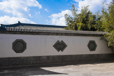 过去,围墙,建筑业,背景,夏天,天空,国际著名景点,传统,清新,北京