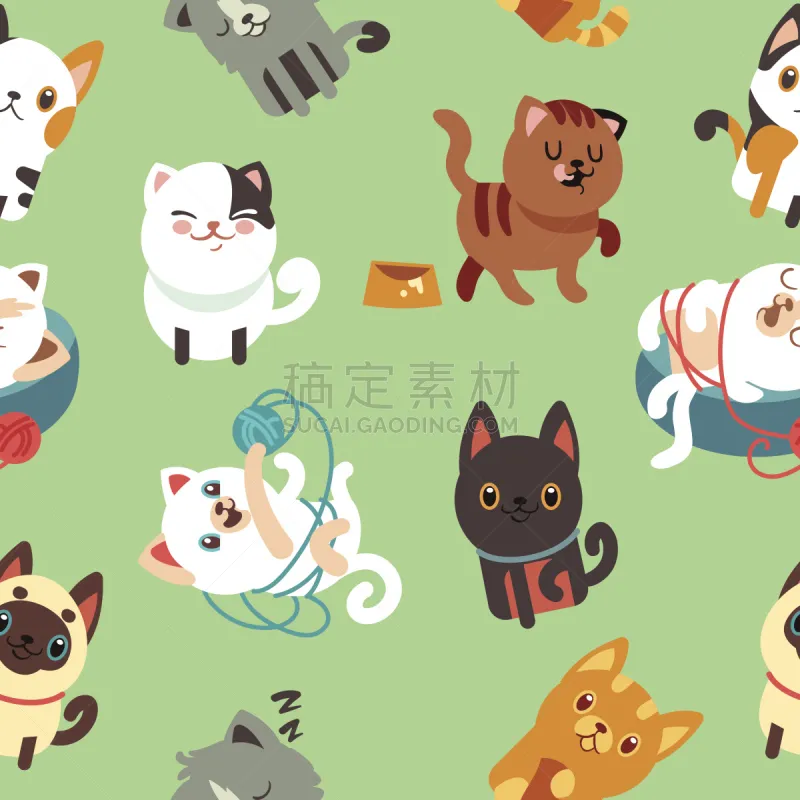 卡通 猫 矢量 小猫 背景 图表设计师 球 进行中 绘画插图 家庭生活图片素材下载 稿定素材 卡通 猫 矢量 小猫 背景 图表设计师 球 进行中 绘画插图 家庭生活图片素材下载 稿定素材