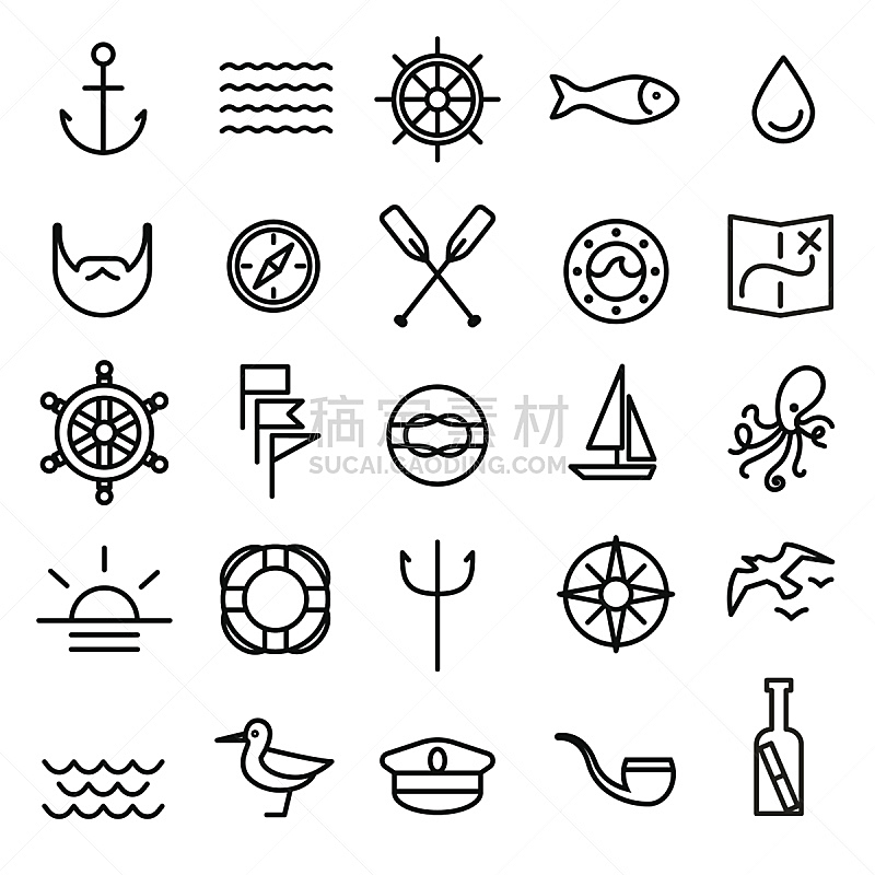 船,成一排,计算机图标,海洋,绳子,帆,车轮,游艇,直的,客船