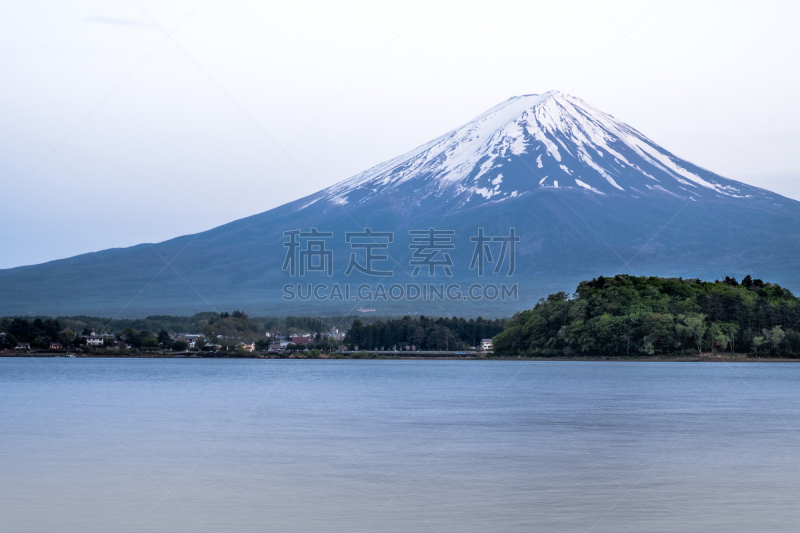 富士山,白色,山,雪,湖,背景,天空,都市风景,日本,河口湖