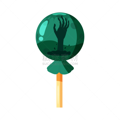 矢量,棒棒糖,节日,卡通,硬糖,彩色图片,分离着色,地球,绿色