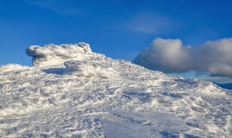 雪,冬天,霜,宏伟,秘密,石头,日光,形状,冷,剪影