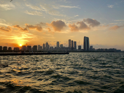 海滨公园,宿州,商务,曙暮光,云,黄昏,现代,著名景点,商业金融和工业,背景