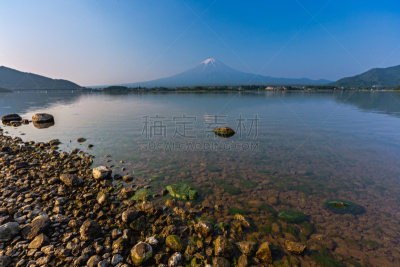 湖,富士山,日本,山梨县,自然美,雪,著名景点,春天,岩石,户外