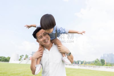 男孩,代表,飞机,平衡折角灯,家庭,公园,儿童,童年,中年男人,户外