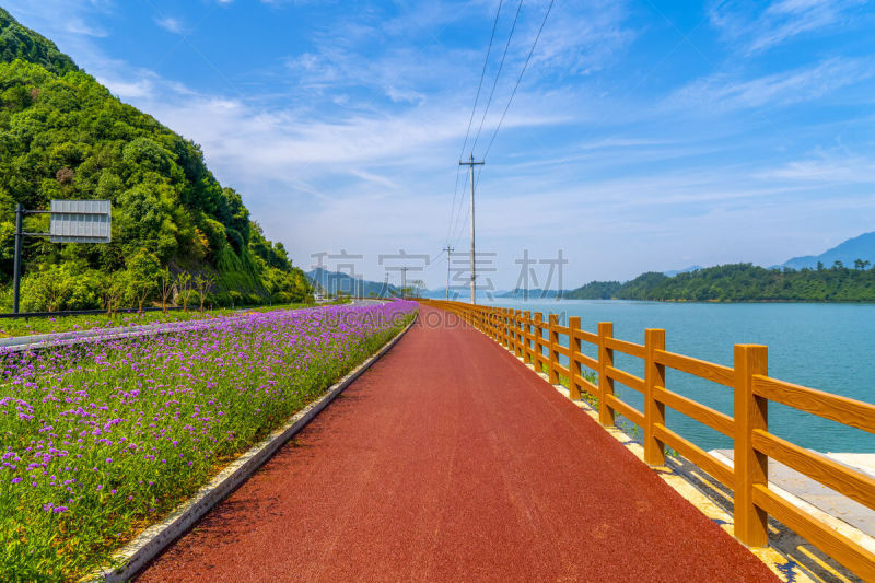 风景,浙江省,自然美,千岛湖,水,天空,美,水平画幅,夏天,水库