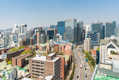 都市风景,韩国,市区,市区路,城市扩张,商店,现代,国际著名景点,著名景点,街道