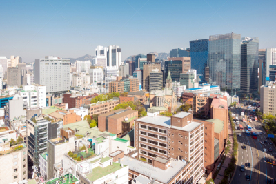 都市风景,韩国,市区,市区路,城市扩张,商店,现代,国际著名景点,著名景点,街道
