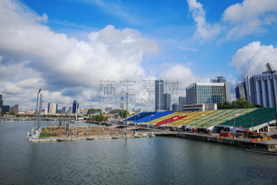 都市风景,新加坡市,水,水平画幅,新加坡,地形,建筑,无人,城市天际线,建筑外部