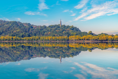 杭州,风景,俄亥俄河,西湖,水,天空,夏天,光,湖