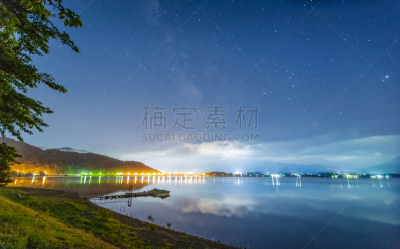 富士山,星系,夜晚,山,日本,银河系,暗色,云景,午夜,雪山