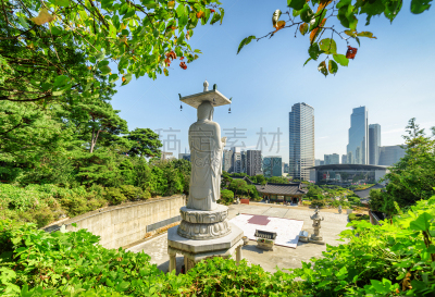 都市风景,城市天际线,首尔,寺庙,宏伟,著名景点,韩国,朝鲜半岛,户外,建筑