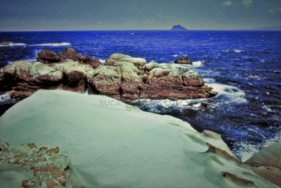 海岸地形,风景,北,海岸线,天空,水平画幅,风化的,无人,岩层,海岬