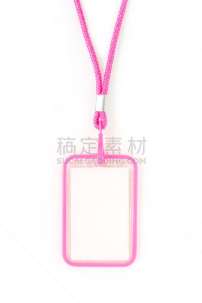 证章,粉色,空白的,项链,白色背景,会议中心,商务,安全,贺卡,易接近性
