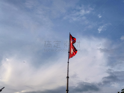 尼泊尔,天空,风,水平画幅,云,无人,符号,白色,彩色图片,加德满都