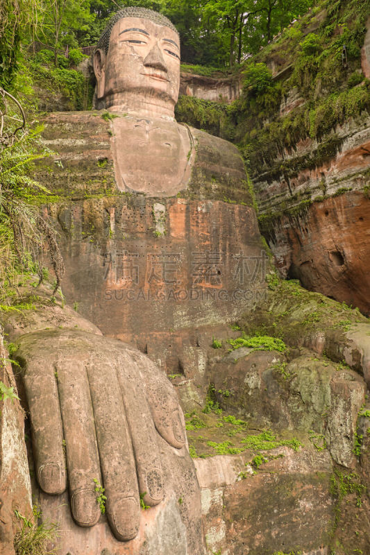 乐山大佛,风景,佛,旅行者,户外,著名景点,传统,古代文明,建筑