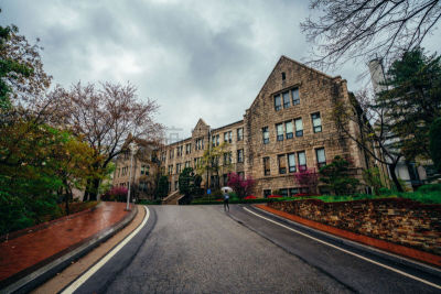 韩国,雨,著名景点,首尔,伞,城市,大学,寂寞,女人,触摸