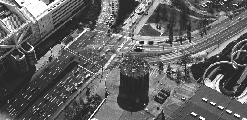 交通,柏林,航拍视角,汽车,路口,公路,交通方式,多车道公路,著名景点,环形路