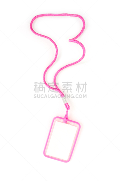 证章,粉色,空白的,项链,白色背景,会议中心,商务,安全,贺卡,易接近性