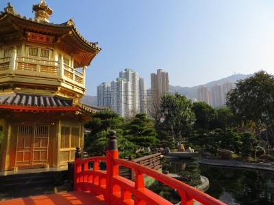 红色,桥,金阁寺,地形,户外,金色,著名景点,禅宗,宁静,旅游目的地