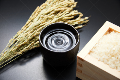 日本青酒,特写,饮料,含酒精饮料,热饮,枡,米,稻,冷酒,影棚拍摄