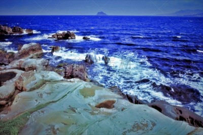 海岸地形,风景,北,海岸线,天空,水平画幅,风化的,无人,岩层,海岬