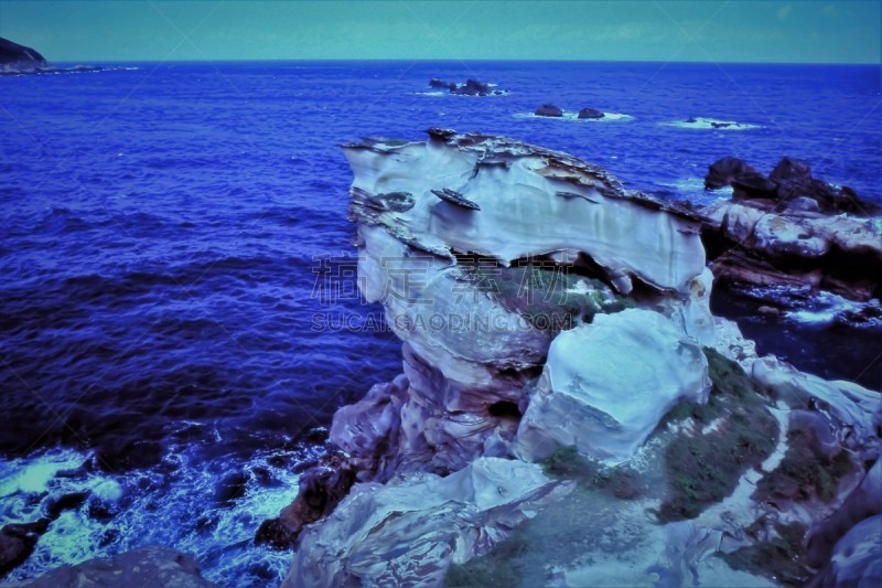 海岸地形,风景,北,海岸线,天空,水平画幅,风化的,无人,岩层,海岬