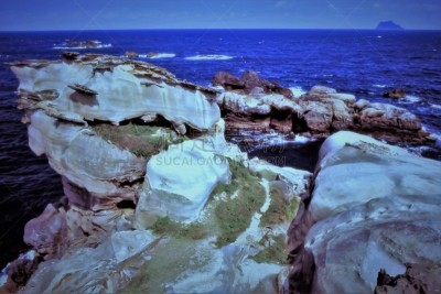 海岸地形,风景,北,海岸线,天空,水平画幅,风化的,无人,岩层,海岬