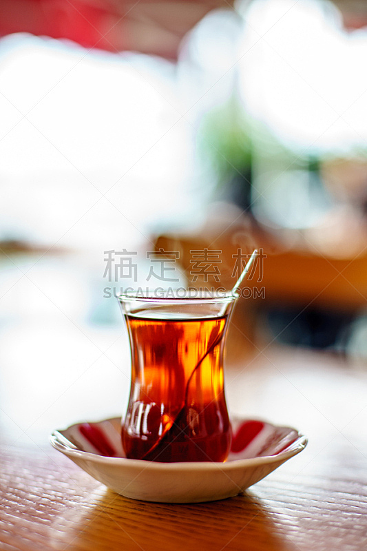茶,玻璃杯,木制,桌子,囊,名声,饮料,传统,斯里兰卡,热