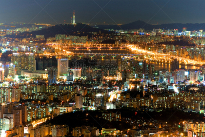 남한산성에서 바라본 서울의 야경