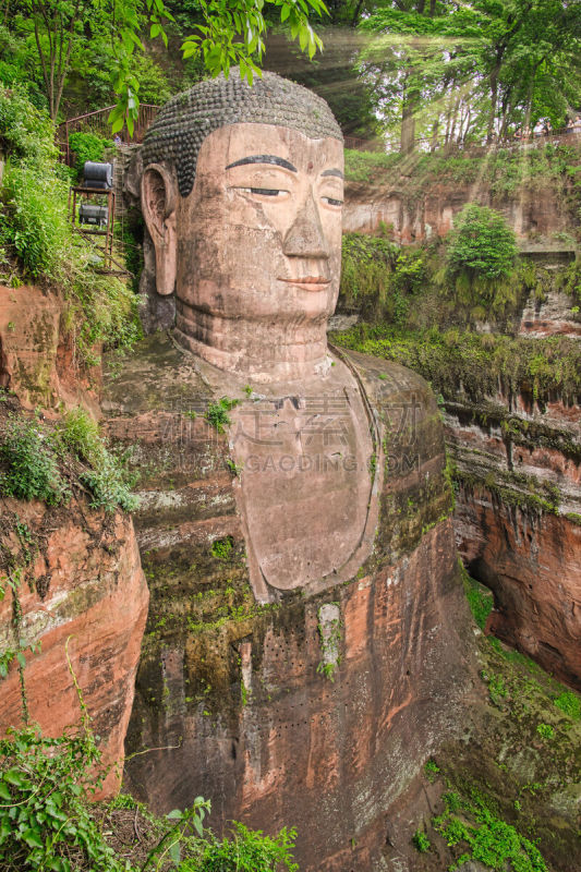 乐山大佛,风景,佛,旅行者,户外,著名景点,传统,古代文明,建筑