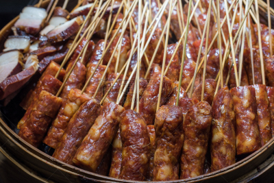 肉,串肉签,香肠,盘子,生食,格子烤肉,传统,热,清新,烤的