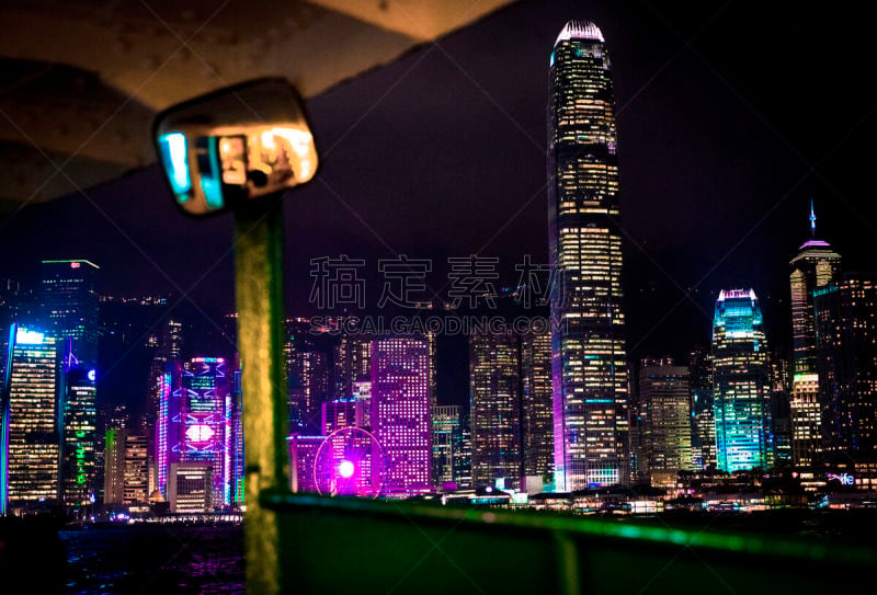 渡轮,都市风景,夜晚,商务,旅途,照明设备,海港,现代,船,著名景点