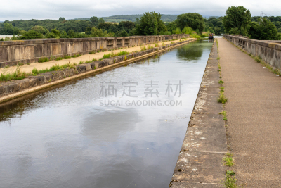 兰开斯特郡,河流,运河,沟渠,海峡,英国,人造的,高视角,动物足,建造