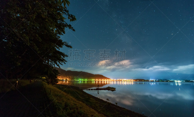 富士山,星系,夜晚,山,日本,银河系,暗色,云景,午夜,雪山