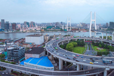 高架道路,在活动中,视角,汽车,交通,云,路口,公路,交通方式