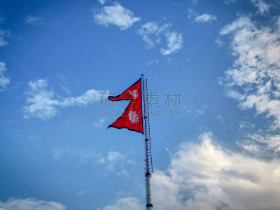 尼泊尔,天空,风,水平画幅,云,无人,符号,白色,彩色图片,加德满都