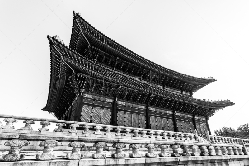 传统,韩国,朝鲜半岛,建筑,首尔,宫殿,景福宫,过去,著名景点,户外