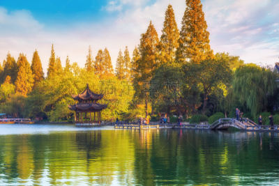 杭州,风景,西湖,俄亥俄河,水,天空,夏天,光,湖