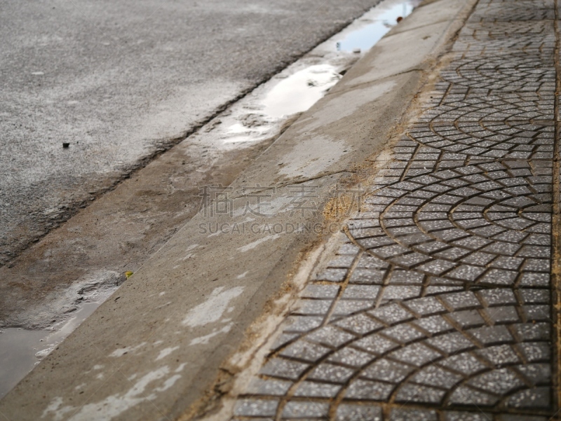 小路,人行道,街道,路,式样,城市生活,纹理效果,圆石,平视角,沥青