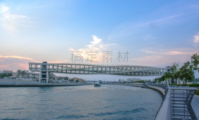 螺线,迪拜,桥,视角,公园,波斯湾,现代,著名景点,湖,阿拉伯风格