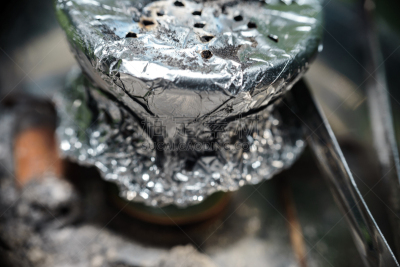 热,特写,煤,水烟袋,人类肺脏,白色,灰色,铝,金属,锡
